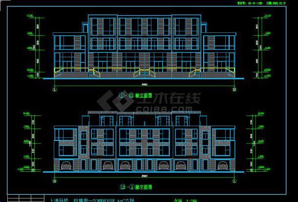 某地大型高档住宅楼建筑cad图（共9张）-图二