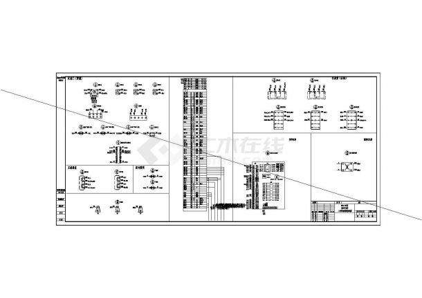 水电站电柜电气设计方案全套CAD图纸-图一