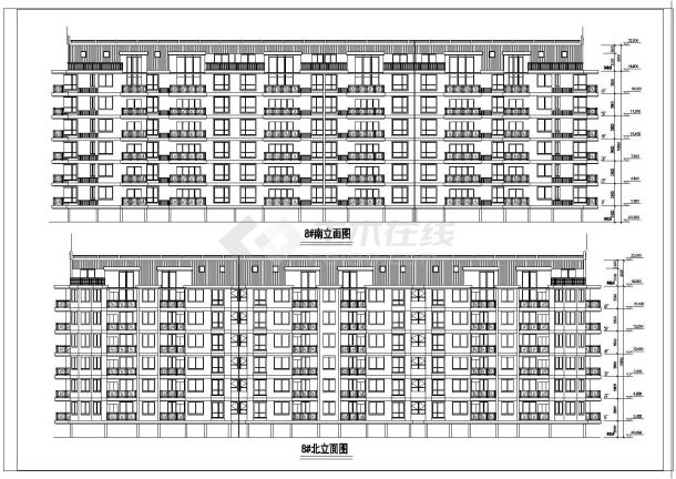 一套多层住宅楼设计图纸（标注详实）-图二