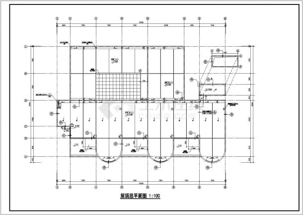 某地三层九班幼儿园建筑设计施工图-图二