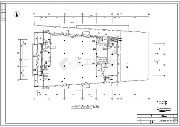 某剧院蓄冷空调cad设计施工详情图纸-图一