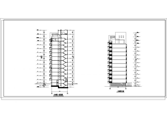 某地小型高层住宅楼建筑设计方案图_图1