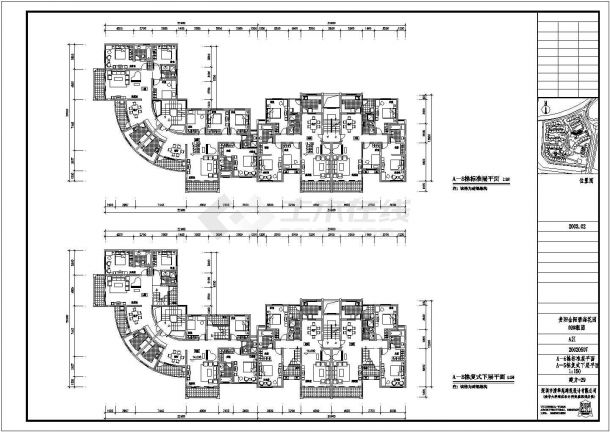 某地小型学校公寓楼建筑设计方案图-图二