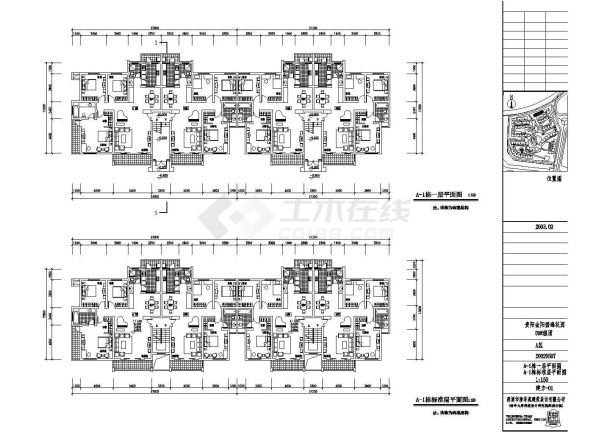 某地简单小型的公寓楼建筑设计方案图-图一