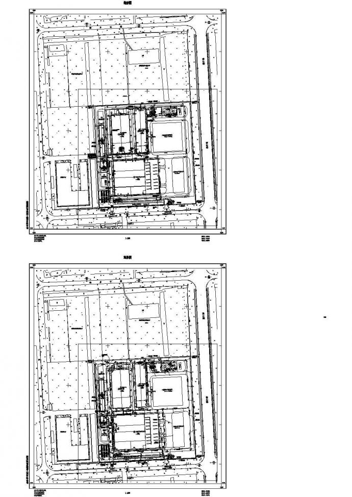 [江苏]丙类联合厂房给排水CAD施工图（标注比较详细）_图1