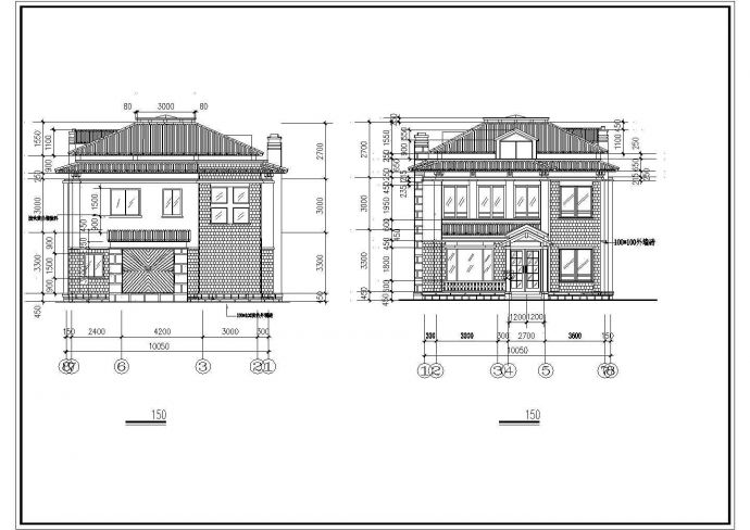比较简单精美的别墅建筑设计方案图_图1