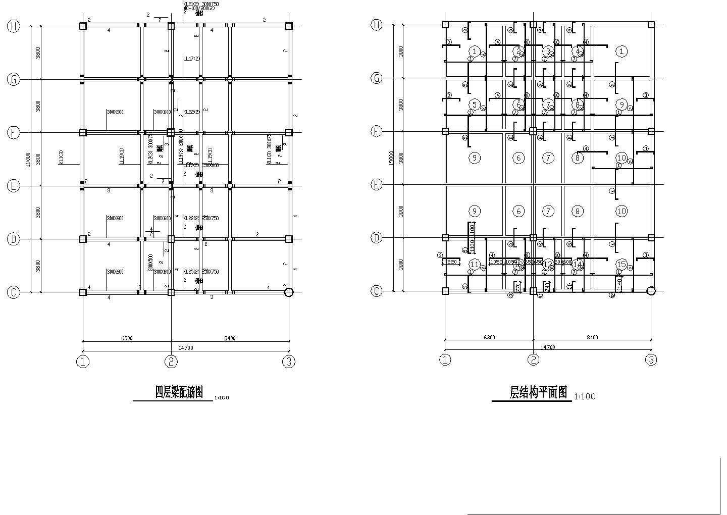 三层框架结构宾馆结构施工图（含建筑施工图独立基础）
