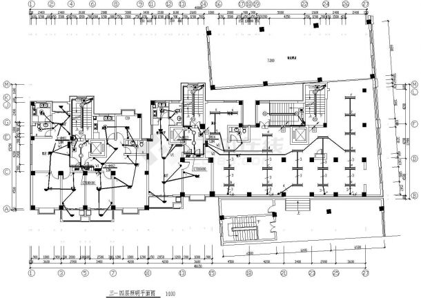 某地高层住宅楼电气设计及CAD施工图纸-图一