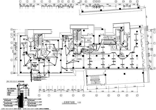 某地高层住宅楼电气设计及CAD施工图纸-图二