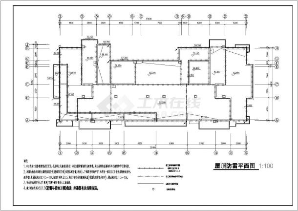 某区高层住宅楼电气CAD施工图纸-图二