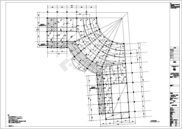 开发商售楼处结构cad施工工程图纸素材-图二