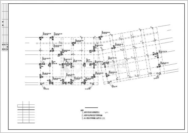 框架结构住宅小区会所结构施工图（坡屋顶）-图二