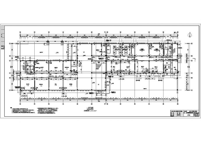 某实验楼建筑cad框架结构施工设计图_图1