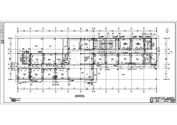 某实验楼建筑cad框架结构施工设计图-图二