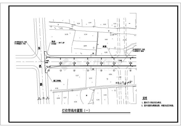 某区域路灯全套施工图（含设计说明）-图二