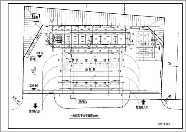 某加油站电气建筑施工图（共7张）-图一