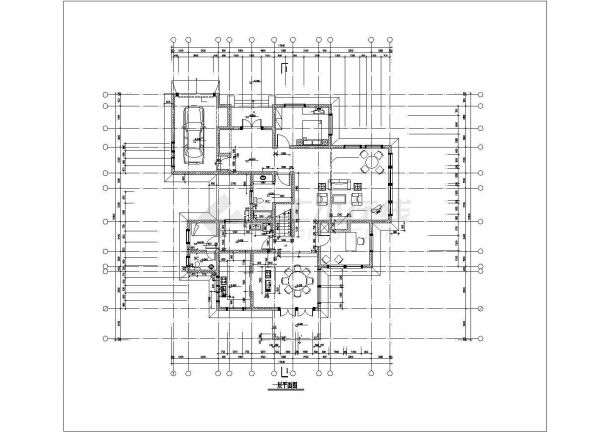 比较简单实用的别墅建筑设计方案图（标注详细）-图一