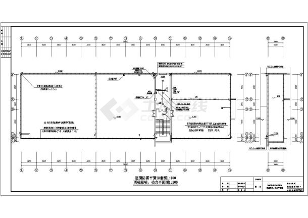 某地三层框架结构办公楼电气设计施工图-图二