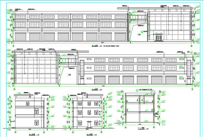  某地多层厂房建筑设计施工图纸方案_图1