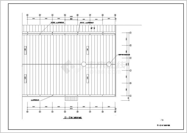某地高丽钢线厂扩建设计施工CAD图-图二