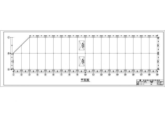 某金属市场24米跨门式刚架结构施工图_图1