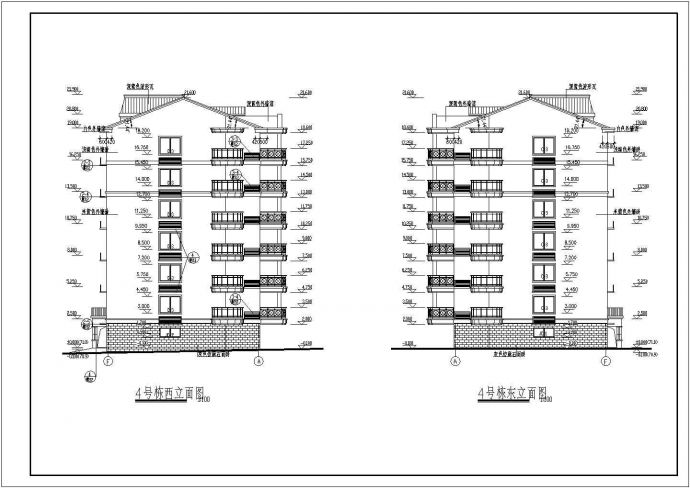 某地七层住宅楼建筑设计施工图（共11张）_图1
