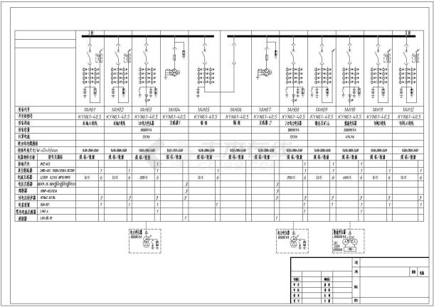 某地比较简单的10KV一次系统图电气图纸（共6张）-图一