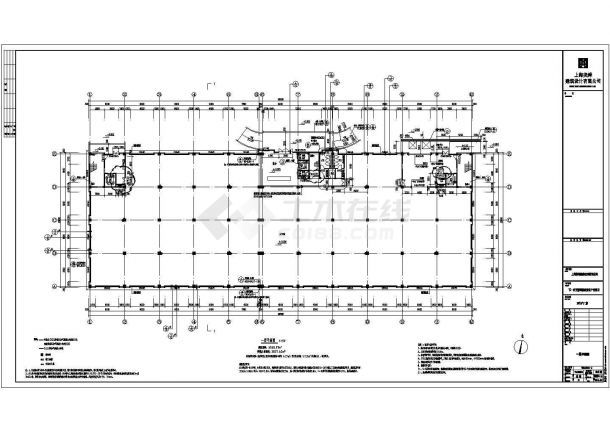 框架结构厂房建筑设计施工图-图二