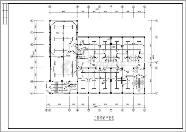 某地综合楼电气设计图（共11张）-图二
