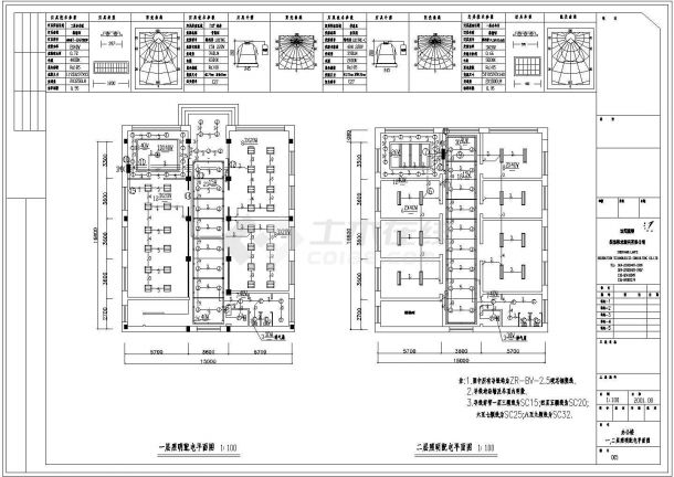 职工食堂、多功能厅电气设计方案CAD图纸-图一