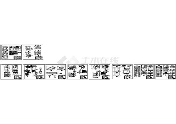 某51.2平方米小型灌溉泵站设计cad建筑施工图（含设计说明，含结构设计）-图一