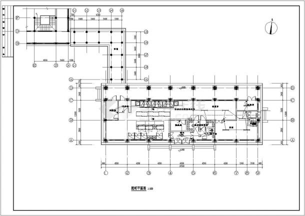 最新古建高档厨房全套电气施工CAD图-图二