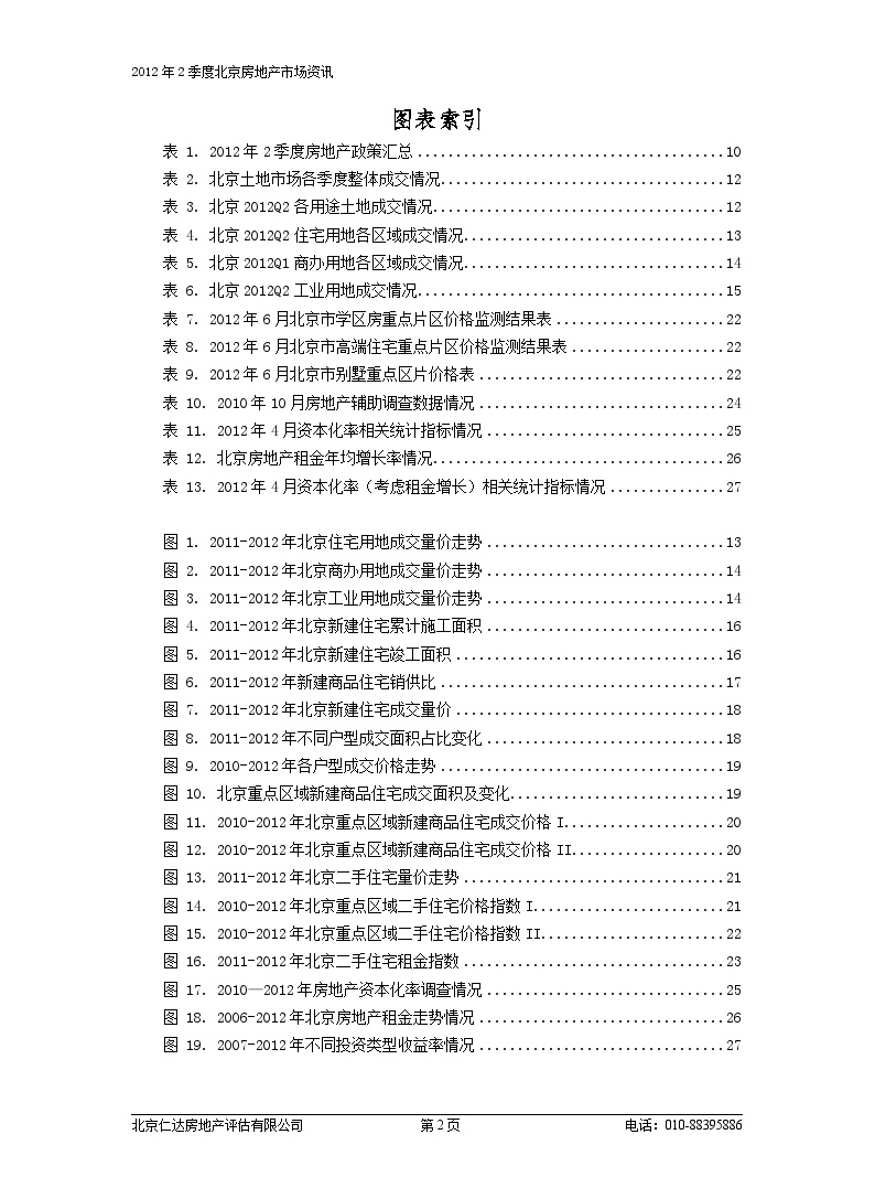 2012第二季度北京房地产市场研究报告.doc-图二
