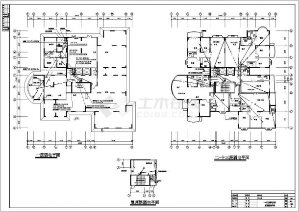 某高层欧式商住楼全套电气设计施工图-图二