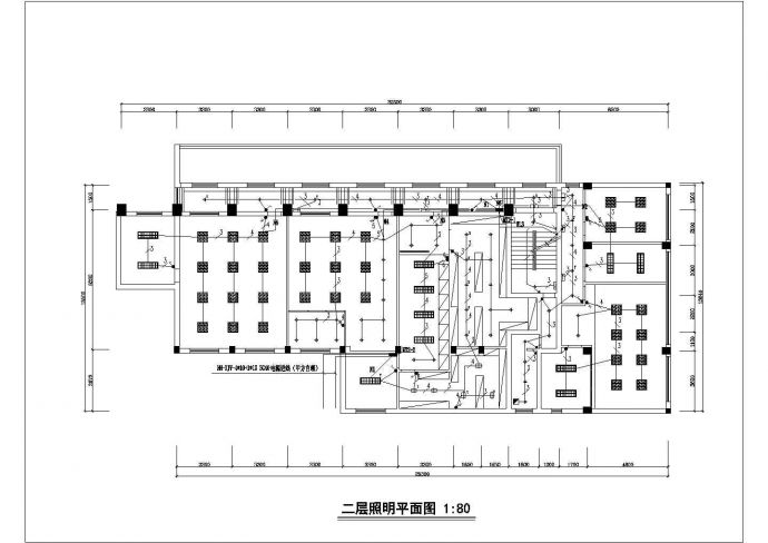 某四层高档办公楼装修电气设计图纸_图1