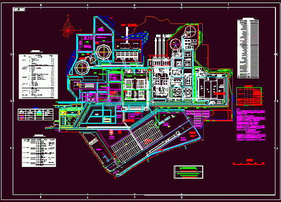 某电厂总平面规划图-图一