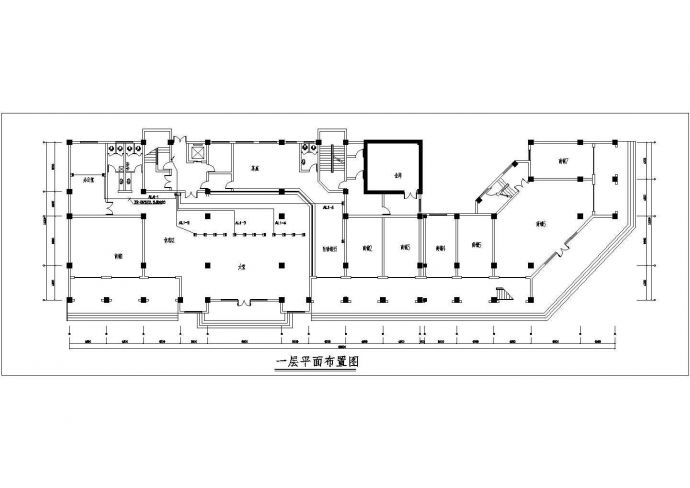 某大楼机房平面图及电气系统设计图_图1