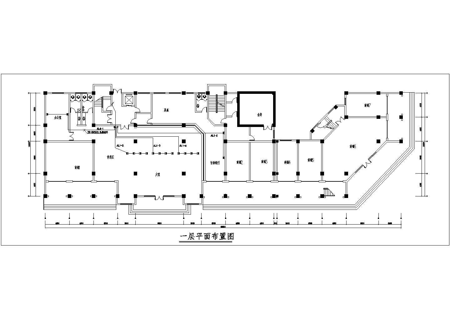 某大楼机房平面图及电气系统设计图