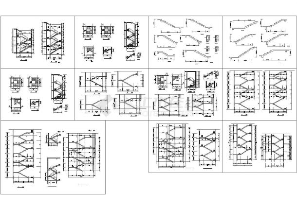 一套楼梯大样图-图一