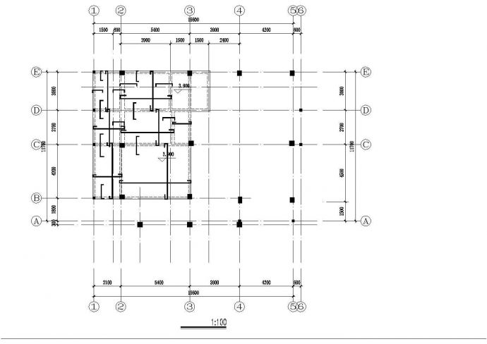 某地错层别墅建筑结构施工图（共24张）_图1