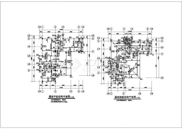 某三层别墅结构模型建筑CAD设计图纸-图二