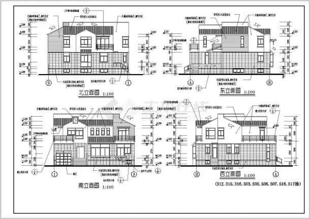 某地二层别墅型设计建筑规划方案施工图-图一
