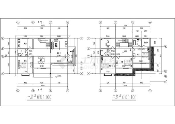 乡村别墅建筑设计方案图（共3张）-图二