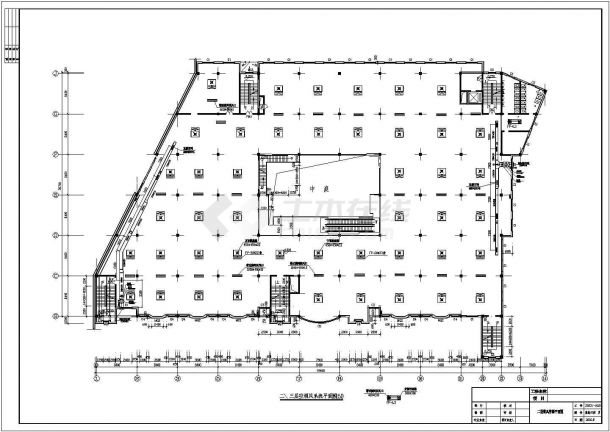 商场建筑通风空调施工设计CAD图-图二