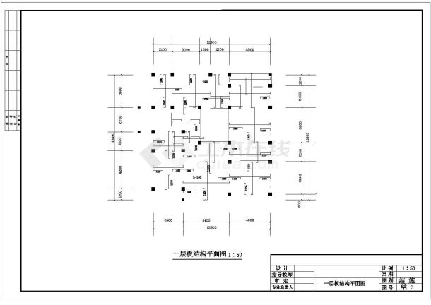 某地区二层别墅建筑CAD施工图纸-图二