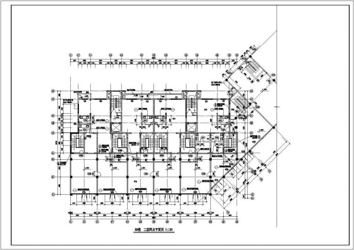 某工程六号楼经济建筑施工图的图纸_图1