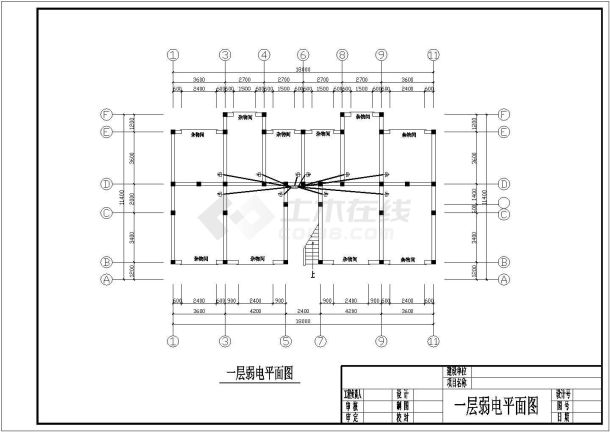 某地区教师住宅楼电气设计及CAD施工图纸-图二