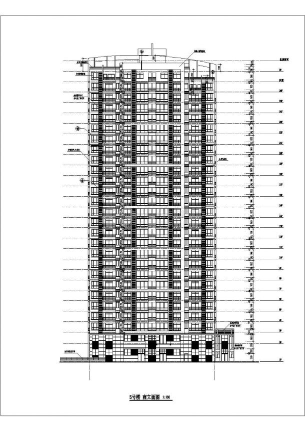 某地小区二十六层住宅大楼建筑设计方案-图二