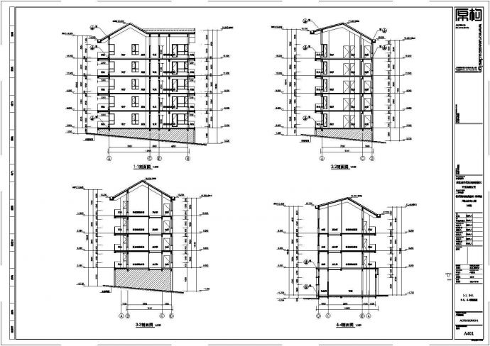 某地区公寓楼建筑结构图（共17张）_图1