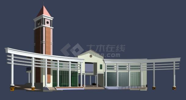 3D景观建筑模型-图一